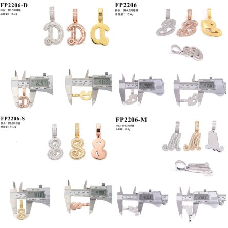 New Hot-Selling Personalized Letter Hip-Hop Pendant In Europe And The United States 925 Silver Mossanite Gra Certificate Pendant Can Be Drilled - Image 5