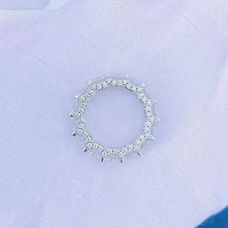 Supply European And American Luxury Diamond Mossanite Ring Women'S S925 18K Gold Plated Personalized Index Ring Ring - Image 4