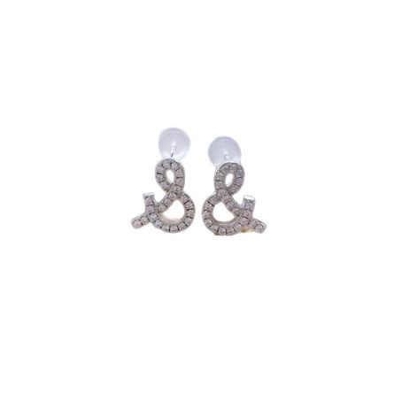 S925 Sterling Silver Korean Version High-End Diamond-Set Flower Earrings Gold Full Diamond Three-Ring Cross Earrings Light Luxury Versatile - Image 5