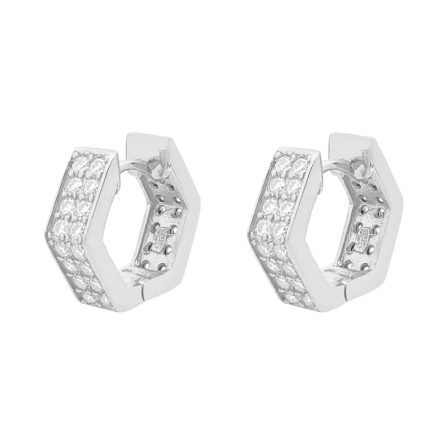 Hot New S925 Silver Moissanite Earrings Round Simple Earrings European And American Hip Hop Personalized Earrings - Image 5