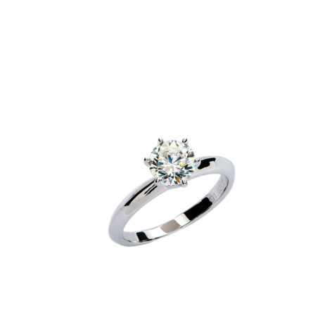 S925 Sterling Silver Classic Six-Claw Women'S Ring D Color Mossanzircon Ring Simple Versatile Niche Jewelry Internet Celebrity Ins (复制) - Image 5