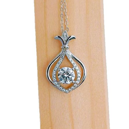 S925 Sterling Silver D Color Mosan Wealthy Bag Necklace For Women Versatile Niche Necklace High-End Light Luxury Temperament Internet Celebrity Fashion - Image 5
