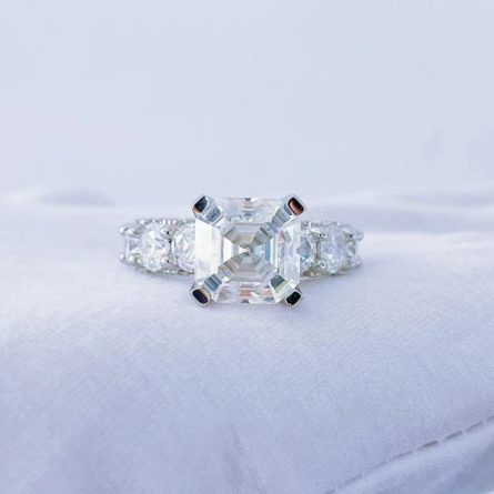 Amazon'S Best Selling Diamond Ring Engagement Ring Novel Redian Fashion Mossan Diamond Female Ring Trendy Manufacturer Custom - Image 3