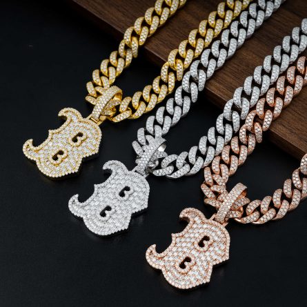 Amazon'S New Rectangular Mossan Alphabet Hip-Hop Pendant 925 Silver Mossan Pendant Can Wear Single Stone Tennis Chain - Image 4