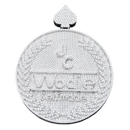 Foreign Trade Hip-Hop Custom Sterling Silver 925 Diamond Inlaid Mossanzircon Trendy Name Letter Pendant Men And Women - Image 5