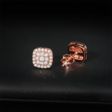 Ins Style 925 Silver Moissanite Earrings D Color Vvs European And American Men And Women Classic Earrings Trendy Earrings Accessories - Image 3