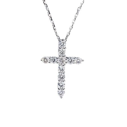 Hot-Selling European And American Fashion Accessories Cross Jesus 2.8Mm Round S925 Sterling Silver Mossanite Pendant Ins Internet Celebrity - Image 5