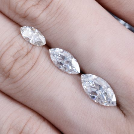 Spot Special-Shaped Magnolia Moissanite Naked Stone Df, Vvs Clarity Jewelry Stone Matching Stone Test Pen With Certificate - Image 4