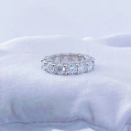 Supply European And American Luxury Diamond Mossanite Ring Women'S S925 18K Gold Plated Personalized Index Ring Ring - Image 3