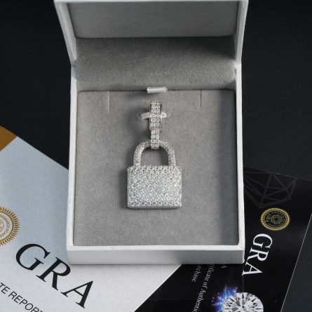 New Hip-Hop Pendant Trendy Hiphop Jewelry 925 Silver Inlaid Mossanite Pendant One-Piece Shipping - Image 4