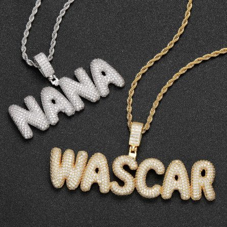 Blacksheep Letter Pendant European And American S925 Sterling Silver D Color Mosan Hip-Hop Pendant High-End Quality Trend - Image 4