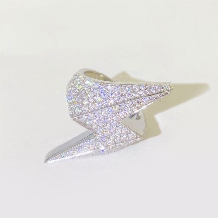 New European And American Hip-Hop Rings For Men S925 Silver Inlaid Vvs Mosan European And American Trendy Personalized Ring Wholesale - Image 3