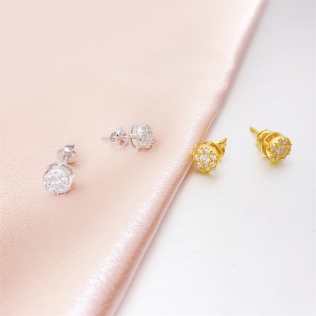2023 Hot-Selling S925 Sterling Silver Inlaid D Color Vvs Round Moissan Earrings European And American Men And Women Classic Earrings - Image 4