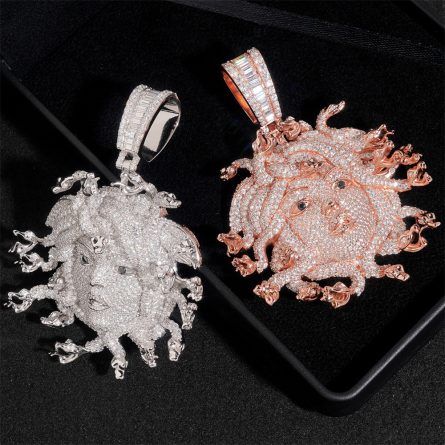 Diamond-Fast New Du Lisa 925 Silver-Set Moissanite Pendant,  European And American Hip-Hop Jewelry Can Wear 10Mm Necklace - Image 2