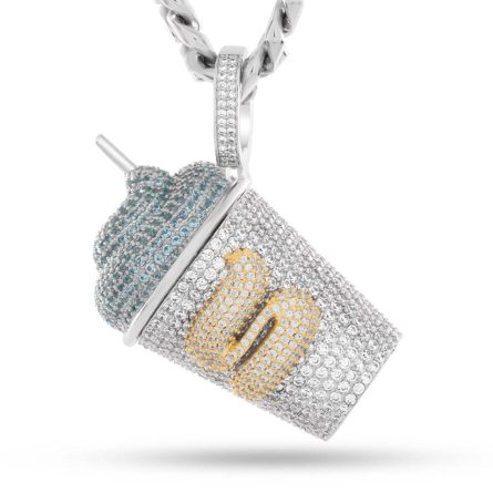 European And American Hip-Hop Style Cup Pendant S925 Sterling Silver Diamond Mossanzircon Men'S Hiphop Fashion Pendant - Image 5
