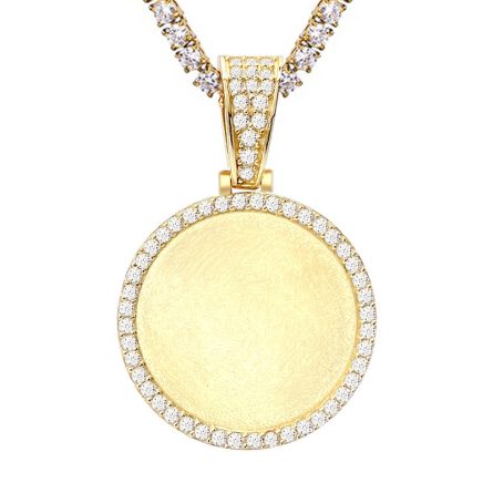Hot S925 Silver Inlaid Mosan Diy Private Photo Pendant Hip Hop Jewelry Photo Frame Pendant Necklace Spot - Image 5