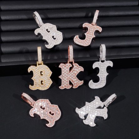 Hot New Personalized Letter Hip-Hop Pendant 925 Silver Mossanite Gra Certificate Pendant Can Be Drilled - Image 2