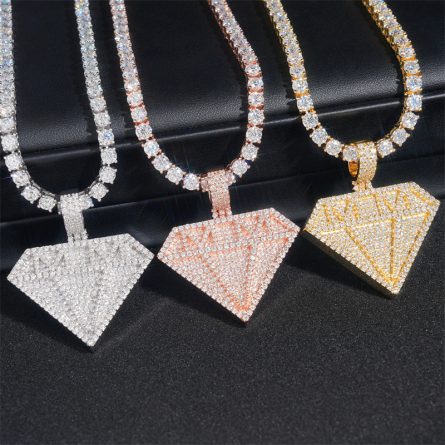 Diamond Hair Trade Hip-Hop Pendant 925 Silver Mossanite Stone Full Of D Color Gra Certificate Can Wear 4Mm Tennis Chain - Image 3