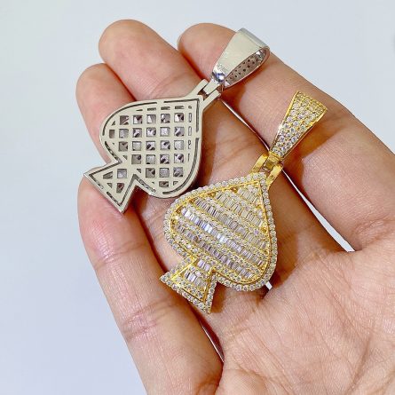 Wholesale New 925 Silver Mossanite Diamond Heart-Shaped Pendant Hip Hop Jewelry Through Single Stone Necklace - Image 4