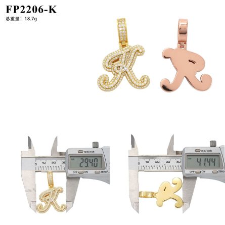 New Hot-Selling Personalized Letter Hip-Hop Pendant In Europe And The United States 925 Silver Mossanite Gra Certificate Pendant Can Be Drilled - Image 13