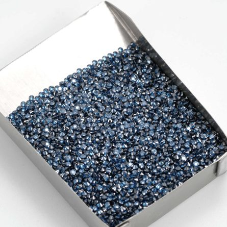 Manufacturer Spot Original Color Dark Royal Blue Mossanite Stone Watch Inlaid Cuban Chain Jewelry Stone - Image 4