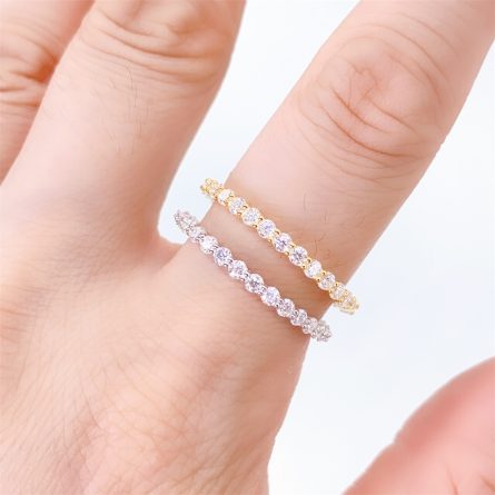 European And American Hot-Selling 2.0Mm Simple And Niche Mosan Ring With High-End Design S925 Silver-Enclosed Diamond Ring - Image 4