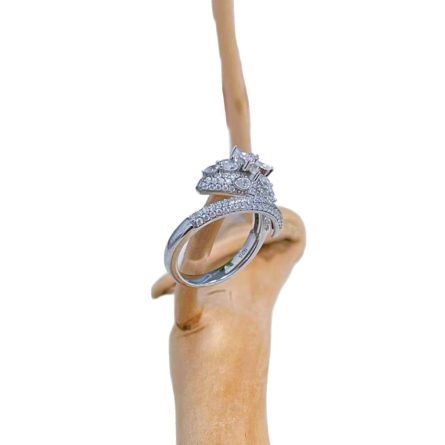 Snake Ring For Women Mosan S925 Silver Plated 18K Gold Ins Style Personalized Fashion Creative Opening Snake Ring For Snake Age Limited - Image 5
