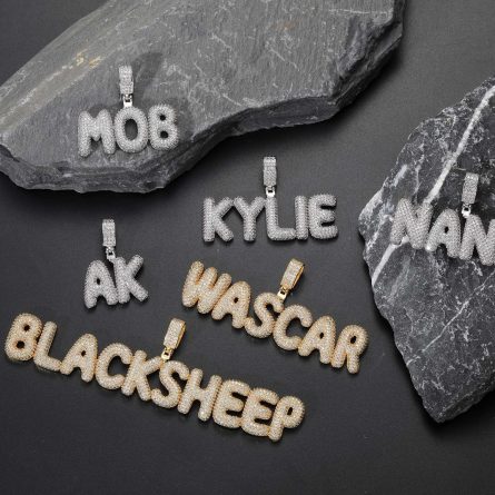 Blacksheep Letter Pendant European And American S925 Sterling Silver D Color Mosan Hip-Hop Pendant High-End Quality Trend - Image 3