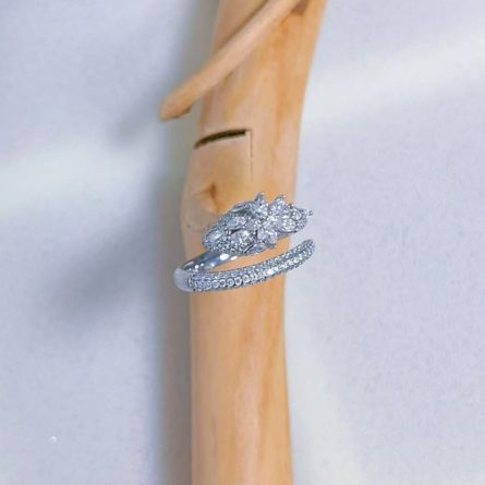 Snake Ring For Women Mosan S925 Silver Plated 18K Gold Ins Style Personalized Fashion Creative Opening Snake Ring For Snake Age Limited - Image 3