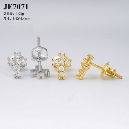 Amazon New S925 Silver Hip-Hop Jewelry Df Moissan Earrings Earrings For Men And Women - Image 5