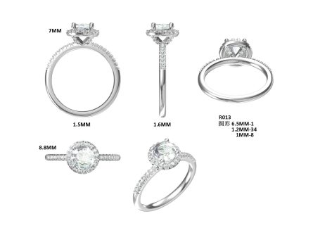 Spot 925 Sterling Silver D Color Moissanite 1 Carat Six-Claw Couple Diamond Ring Pair Ring Men And Women Proposal Wedding Ring Ins - Image 13