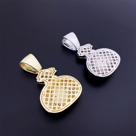 New European And American Cross-Border Copper Inlaid 5A Zircon Us Dollar Coin Pendant Ins Fashionable Personalized Hip-Hop Pendant - Image 4