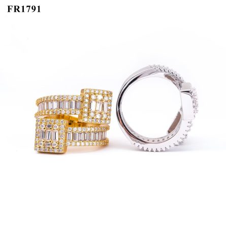 Hot Sale Of Hip-Hop 925 Silver Inlaid With D Color Rectangular Mossan Rings For Men And Women Ins Fashion Trend Full Diamonds - Image 5
