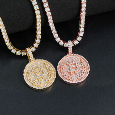 Manufacturer'S New Bitcoin Hip-Hop Mossan Diamond Pendant 925 Silver Mossan Pendant Can Be Worn Through A Single Stone Tennis Ball - Image 2