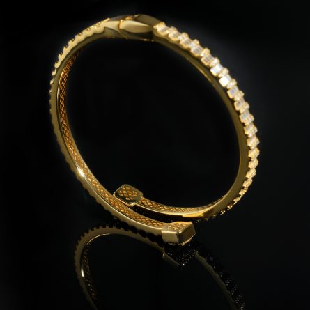 New European and American S925 silver inlaid D color moissanite classic Kajia bracelet hip-hop fashion high-end bracelet - Image 4